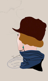 北欧轻奢装饰画摩登女郎