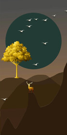 财路亨通玄关背景墙新中式装饰画