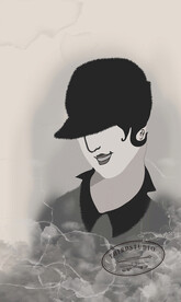 北欧轻奢室内装饰画摩登女郎