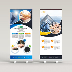 公司简介易拉宝设计