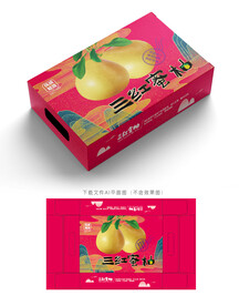 三红蜜柚包装