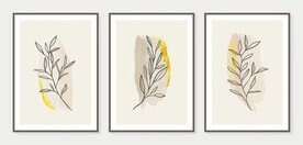 抽象叶子装饰画