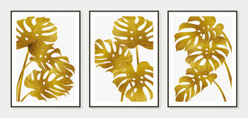 金色叶子装饰画