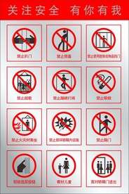 电梯乘梯安全警告须知
