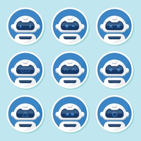 机器人客服图标