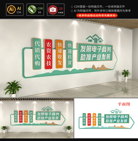 农村电商文化墙