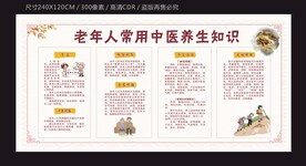 老年人常用中医养生知识宣传栏