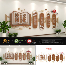 一训三风校园文化墙