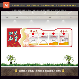 四史教育文化墙