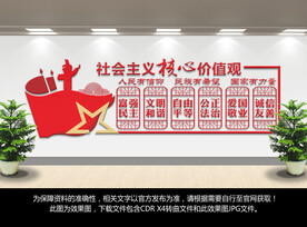核心价值观文化墙