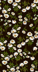 白色小菊花数码印花