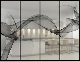 高清分层彩白彩推拉门写真图