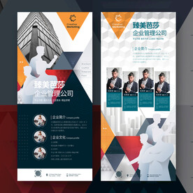 企业公司介绍展架 口腔人物简历