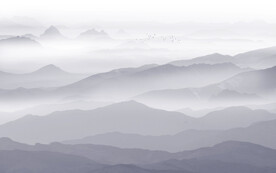 新中式水墨群山背景墙