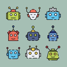 手机电脑机器人图标头像icon