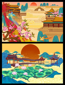 国潮插画