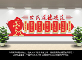 公民道德规范宣传墙