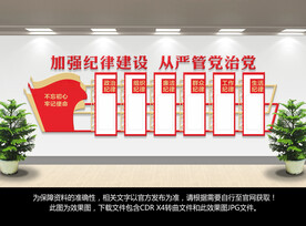 党建六大纪律形象墙