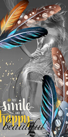 时尚美女玄关装饰画