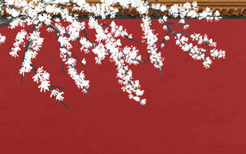 新中式故宫宫廷背景图片