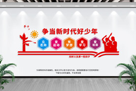 争当新时代好少年形象墙