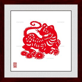 剪纸老虎