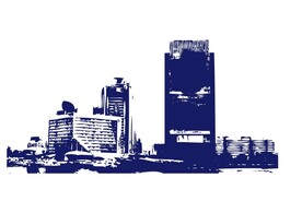 手绘建筑矢量图