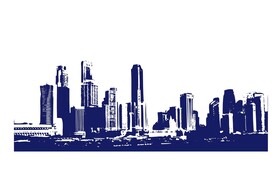 手绘建筑矢量图