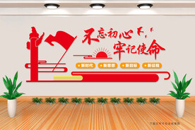 党建文化墙 不忘初心