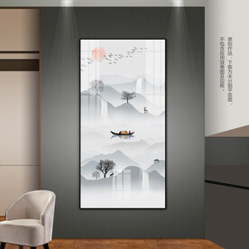 意境山水装饰画玄关挂画床头画