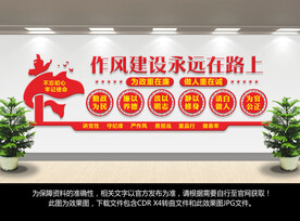 廉政作风建设文化墙