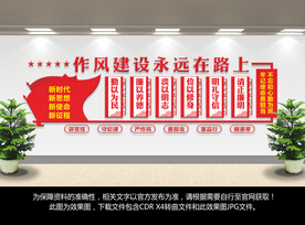 廉政作风建设文化墙