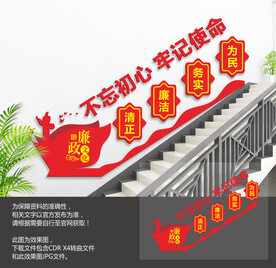 党建廉政楼梯文化墙