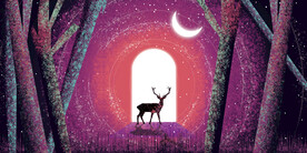 晶瓷画 抽象画 星空夜晚