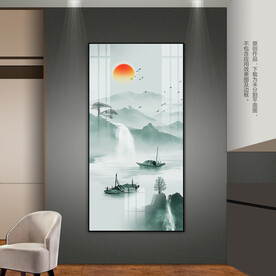 意境山水客厅玄关装饰画床头挂画