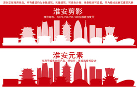 淮安地标建筑剪影