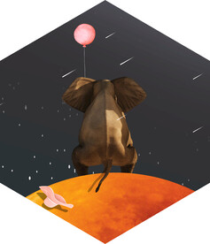 装饰画 新中式 大象