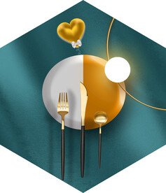 装饰画 新中式 刀叉