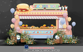 粉色宝宝宴甜品区