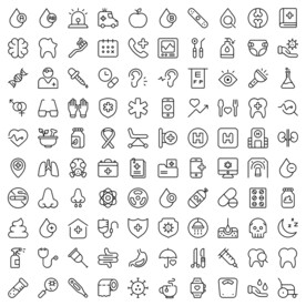 科医疗线性图标