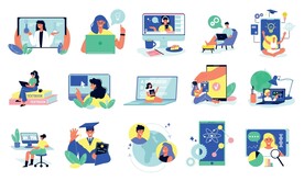 远程教育相关图标