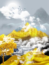 金山麋鹿发财树