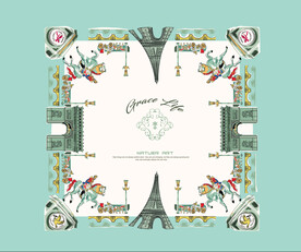 家纺被子包装  平面展开图