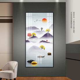 意境山水玄关装饰画客厅床头挂画