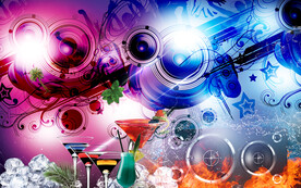 KTV酒吧音乐吧背景画