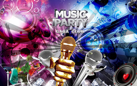 工装KTV酒吧餐厅背景画