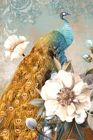 晶瓷画 孔雀