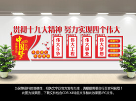 四个伟大文化墙