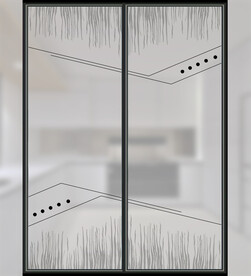 高清分层透明彩釉玻璃打印图