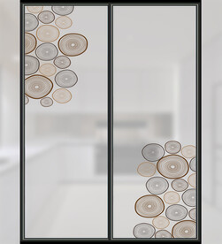 高清分层彩白彩透明底推拉门